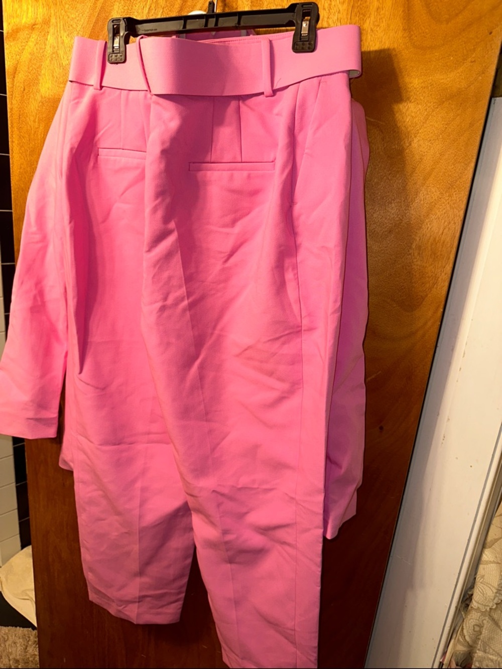 Zara Pink Women's Blazer and Belted pants Set - Picture 3 of 8